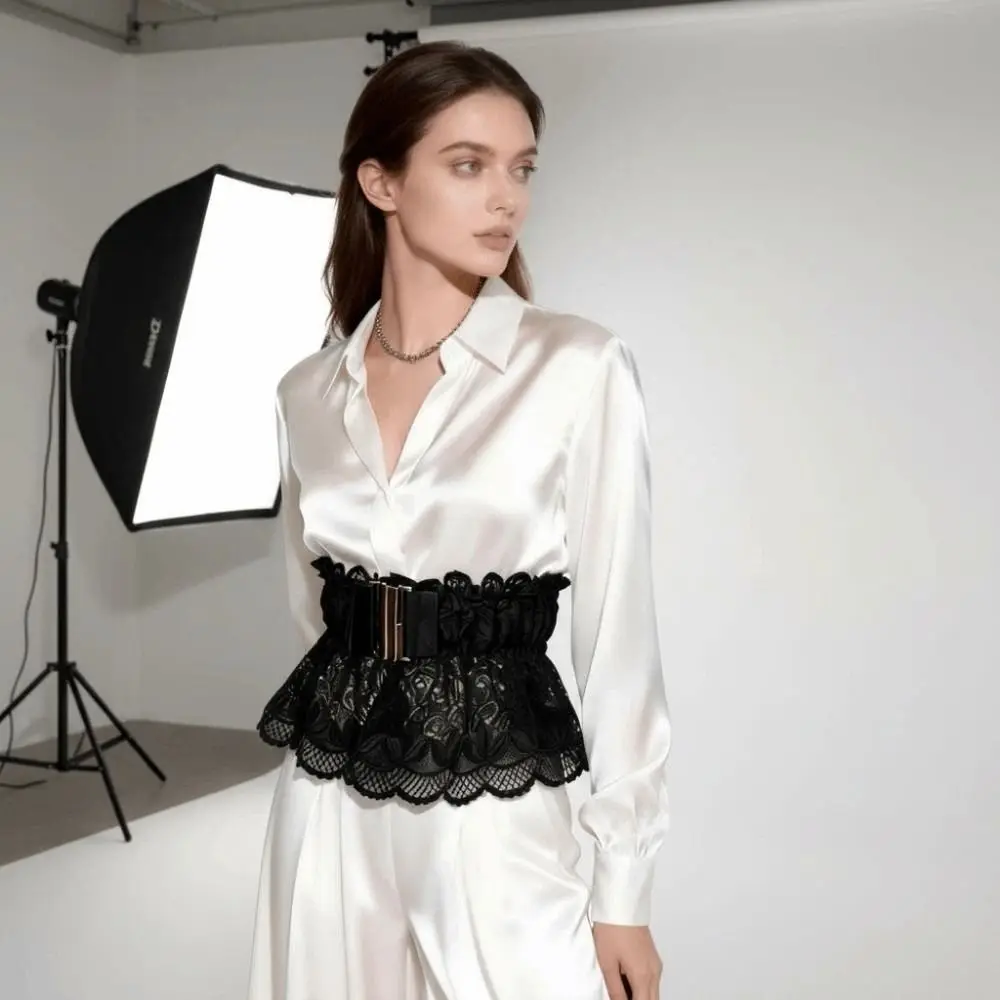 cinto-corset-largo-preto-de-renda-com-laco-vazado-e-corset-de-cintura-solida-para-casamento