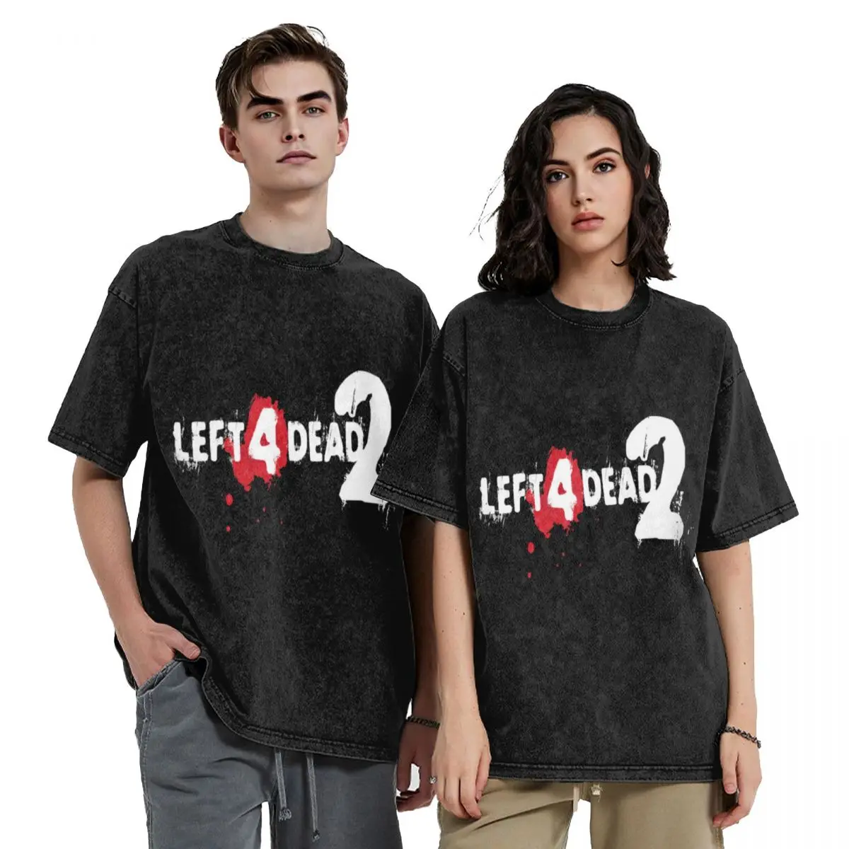 

LEFT 4 DEAD 2 LOGO T-Shirt blue lock shirts graphic anime figures men graphic t shirts