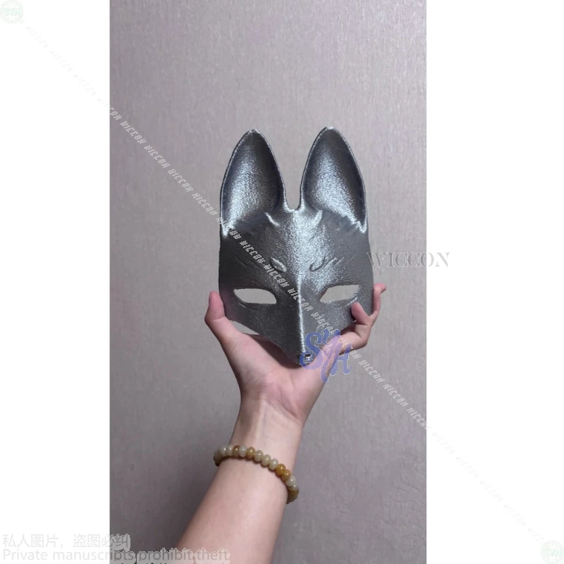 Kotoyuki Fox Man Tsuneki تأثيري أنيمي لعبة الرعب F Y2K الأبيض الباروكات أربعة ألوان ثلاثية الأبعاد حمض البوليلاكتيك الثعلب فروي قناع هالوين كوس #4