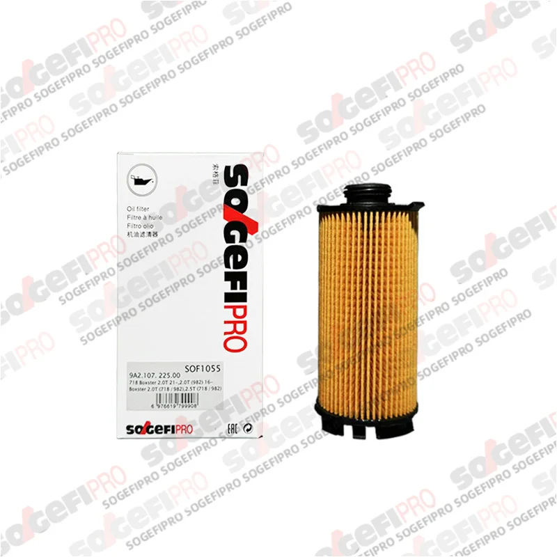 

For 718 BOXSTER 2016- For 718 CAYMAN 2.0 2.5 4.0 SOGEFIPRO Engine Oil Filter SOF1055 9A2.107.225.00 0PC.115.466 CH12239 HU7051z