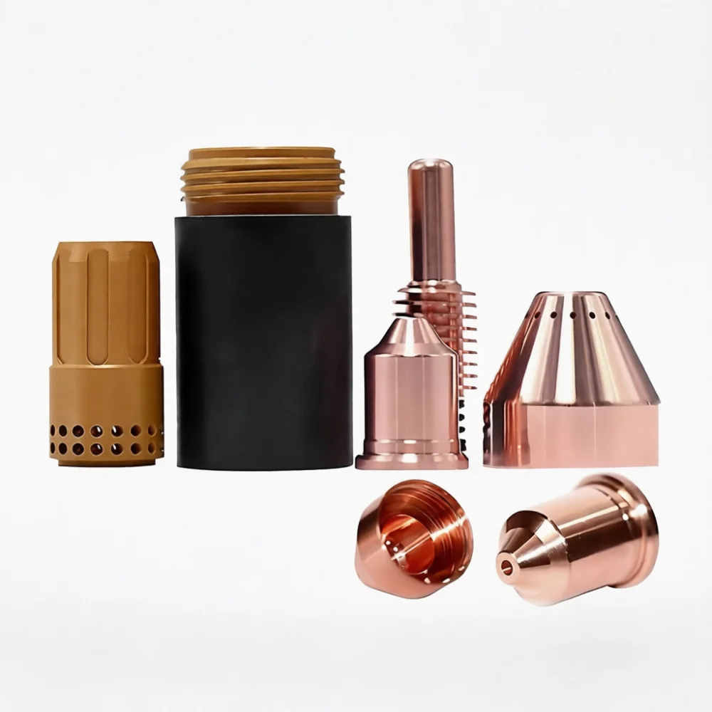 Plasma Cutting Torch Consumables Electrode Nozzle Shield Cap Spare Parts Professional Metal Fabrication Welding Equipment Tool