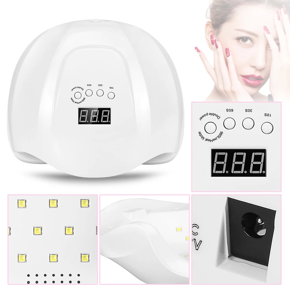 54W Nail Drying Lamp For Nails UV Light Gel Polish Manicure Cabin Led Lamps Nail Dryer Machine Professional Equipment