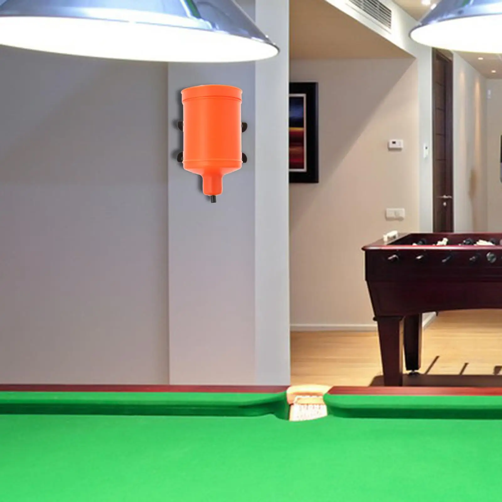 

Контейнер для бильярдного талька, настенное крепление, держатель для порошка для бильярда, дозатор порошка для талька для бассейна, аксессуар для бильярдного стола