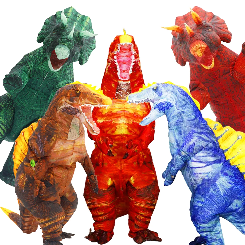 Disfraz inflable de dragón triángulo espinoso, desfile, personaje adulto, Cosplay, Animal, cumpleaños, fiesta de Halloween, conjunto de mascota