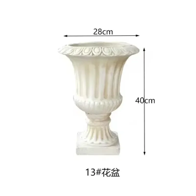 Renfa 2024 Epoxy Resin Concrete Vase Mold for Hydroponic Garden Ornament Outdoor Flower Pot Sculpture Decoration DIY Mould