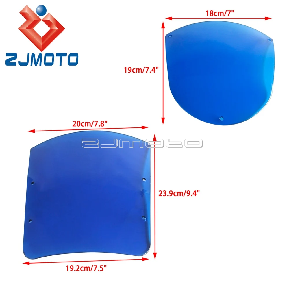 Motorcyclet Headligh Fairing Windshield For Harley Dyna Street Bob Convertible Super Glide Sport Low Rider Sportster XL883 1200S
