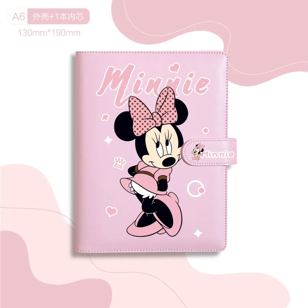 Disney animation cartoon pu Mickey Mouse Stitch hand ledger cute Minnie notebook high-value diary student life page notepad gift