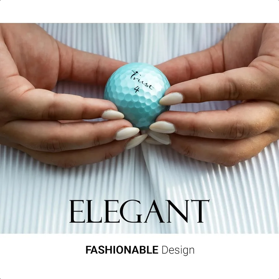 الثقة على كرات الجولف أورورا روزا كريستال يوريتان سلسلة لافتة للنظر أقصى مسافة ملمس ناعم مستقيم الطيران الأخضر