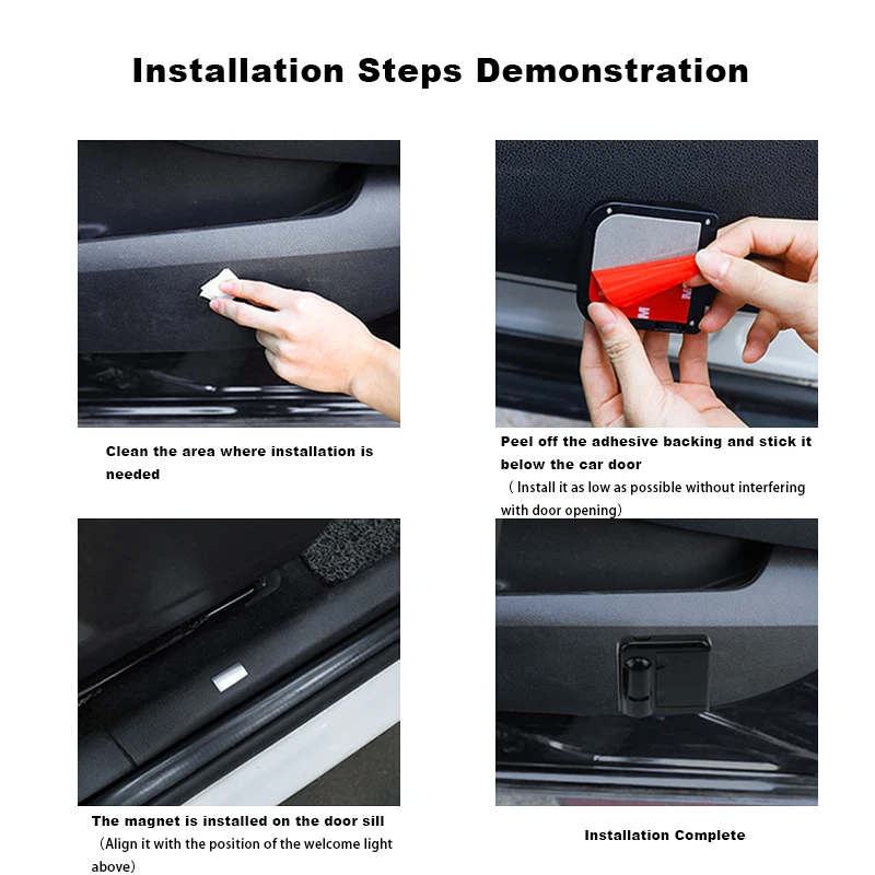 Car door LED decoration wireless welcome light sign projector for Nismo Nissan Juke Tiida Teana GTR 350Z 370Z 240SX Fairlady view 3
