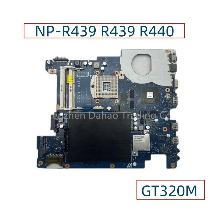 Placa-mãe portátil para Samsung, B92-06548A, BA92-06548B, BA41-01272A, BA41-01273A, NP-R439, R439, R440, GT320M Gráficos