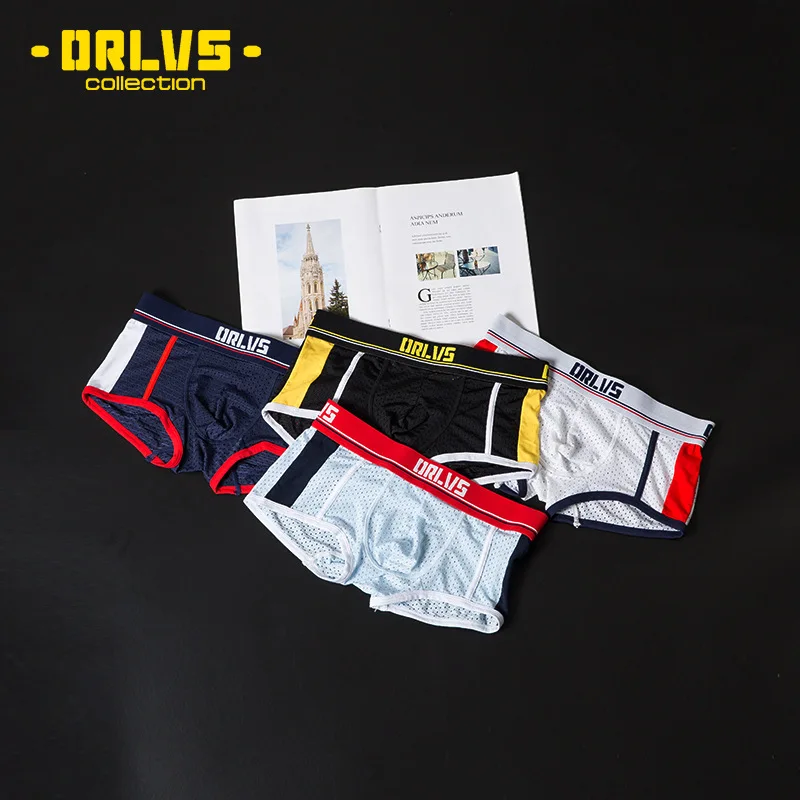 Orlvs Heren Slipje, Mesh Mesh Ademende Boxers, U Bolle Tassen, Boxers, Heren Or193