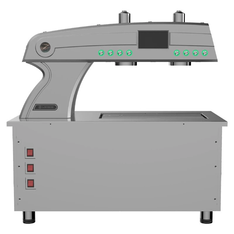 Máquina de extração de chá, comercial, semiautomática, cabeça dupla, máquina de chá fresco, novo estilo chinês, bebida de chá, embutida