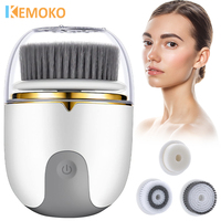 3 in 1 Facia Cleansing Brush Massager Deep Electric Vibration Cleansing Brush Pore Blackhead Remover SkinCare Exfoliating Beauty