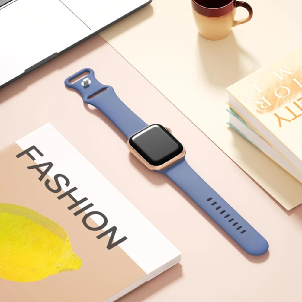 シリコーンループ Apple Watch バンド女性 10/9/7/38 ミリメートル 40 ミリメートル 41 ミリメートル 42 ミリメートル 44 ミリメートル 45 ミリメートル 46 ミリメートルストラップ