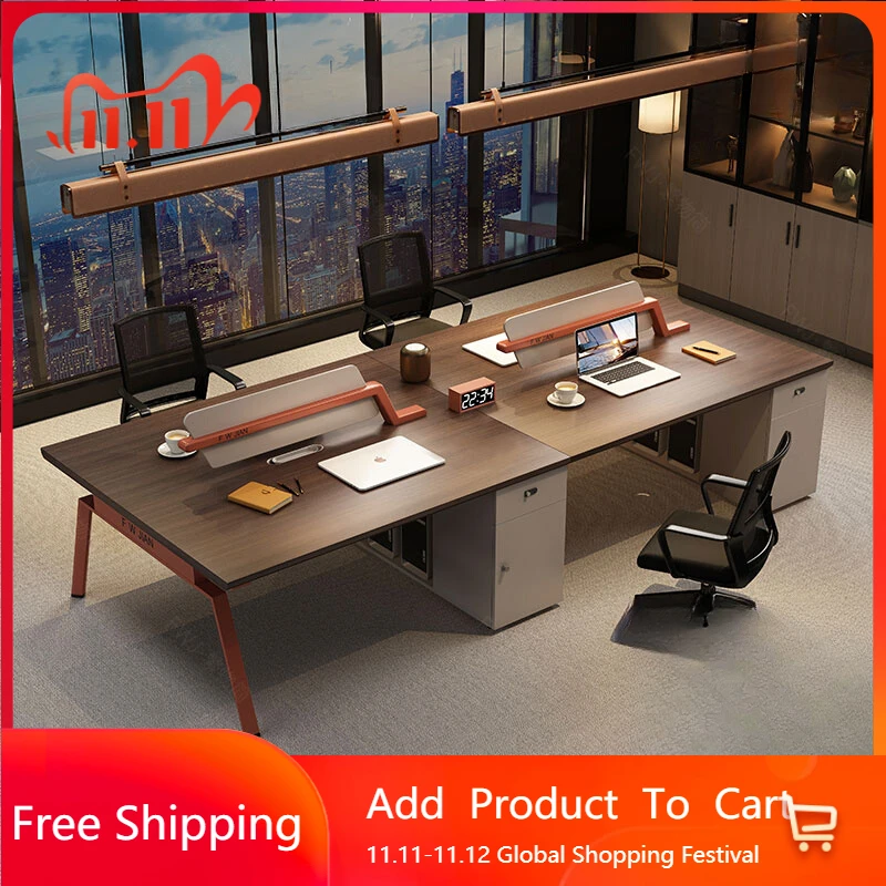 

Дизайнерский необычный офисный стол, современный монитор для приема, студенческий офисный стол, европейская высококачественная металлическая мебель для дома Escritorio