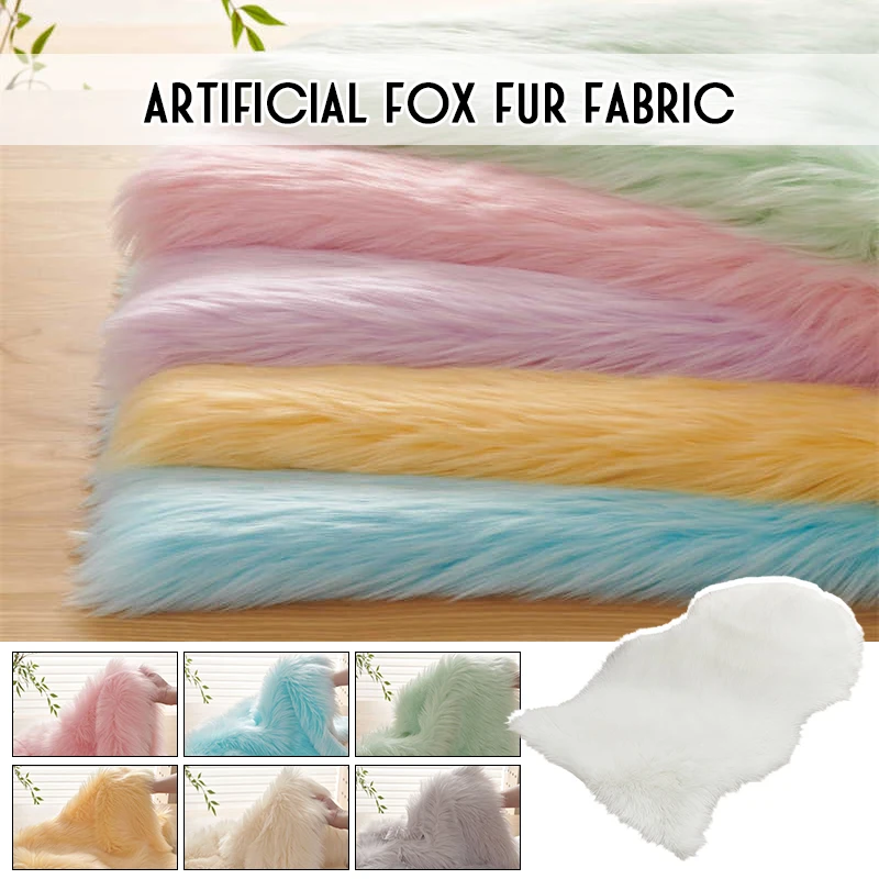 

Fluffy Soft Faux Fox Fur Fabric 5.8cm Long Plush Fur Fabric For Diy Dolls Fur Suit Cosplay Costume Jewelry Counter Cover