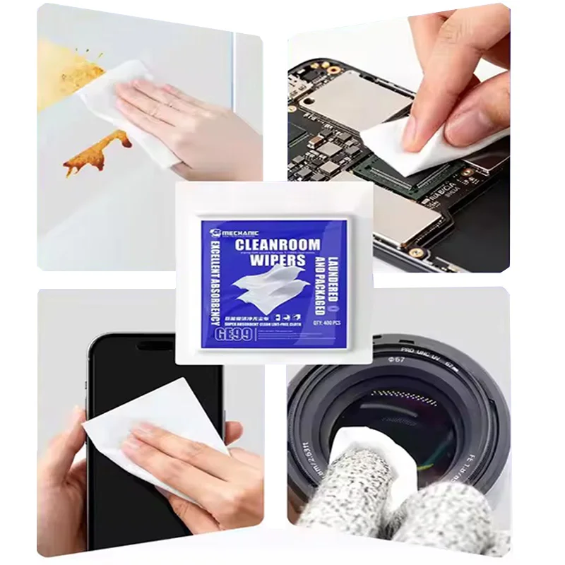 MECHANIC GE99  Anti-static Dust-free Wiper for Mobile Phone Tablet LCD Lens Glass Back Cover Repair Wiping Dust Removal Tool
