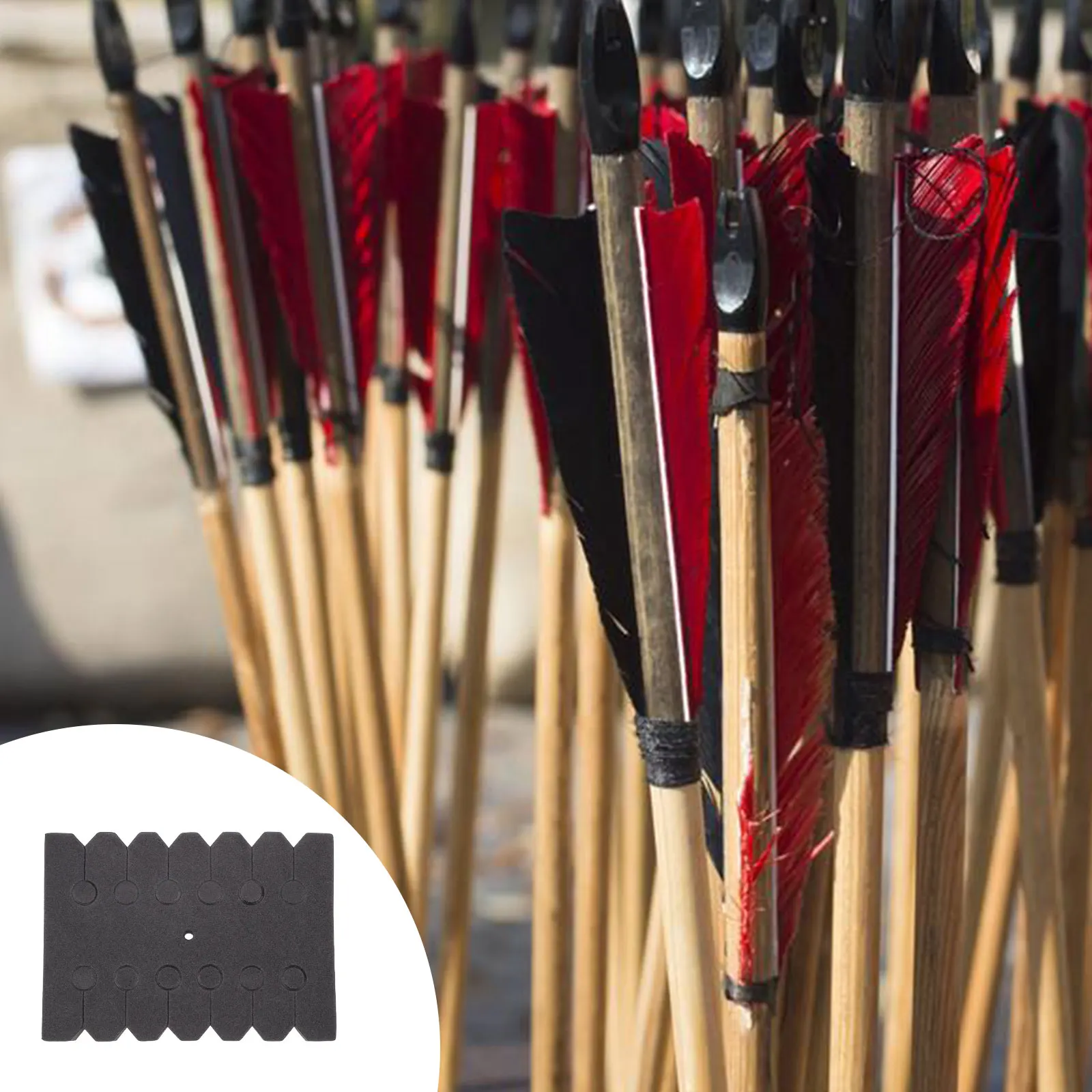 

7pcs Arrow Separator Sponge Mat Durable EVA Lightweight Square Rack Holder Fiberglass Wooden Aluminum Arrows Archery Home