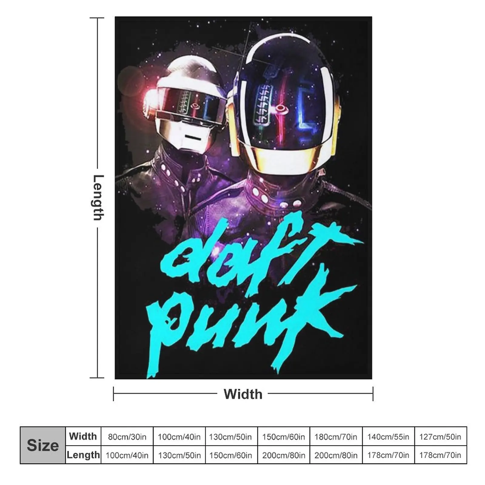 daft punk Throw Blanket christmas gifts Thermals For Travel Fashion Sofas Luxury Thicken Blankets