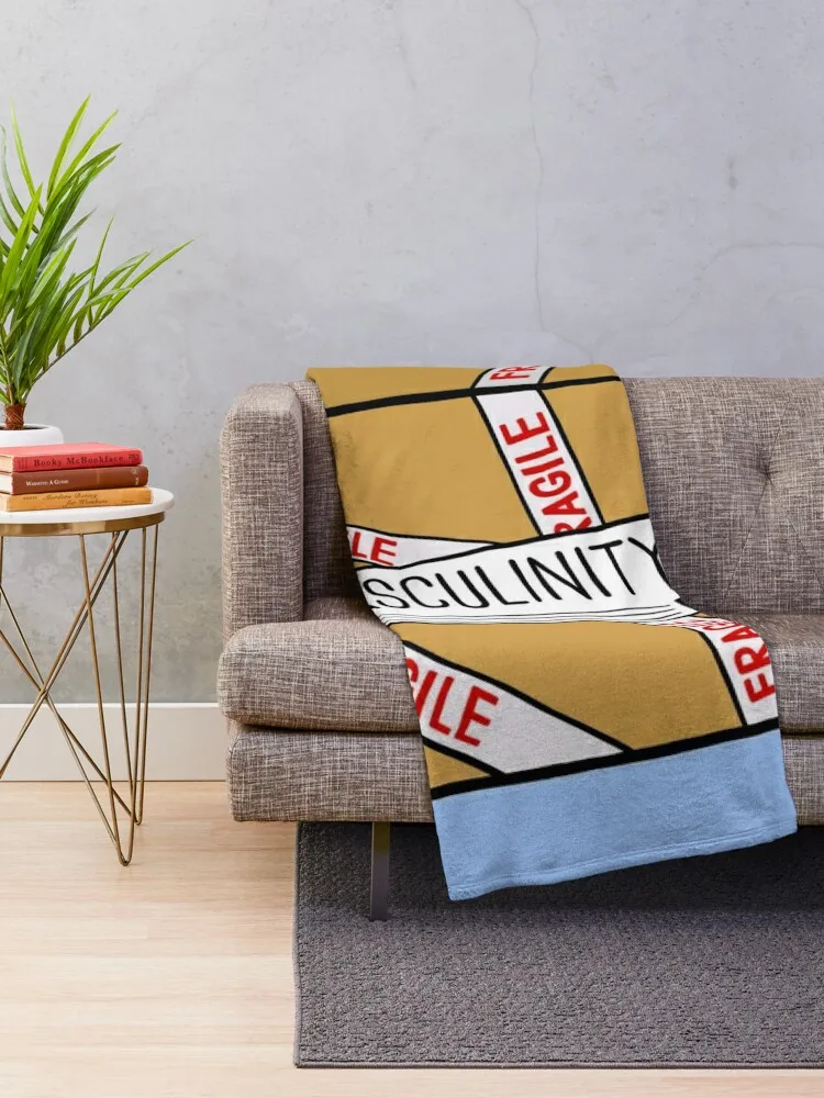 Fragile Masculinity Throw Blanket wednesday christmas gifts Blankets