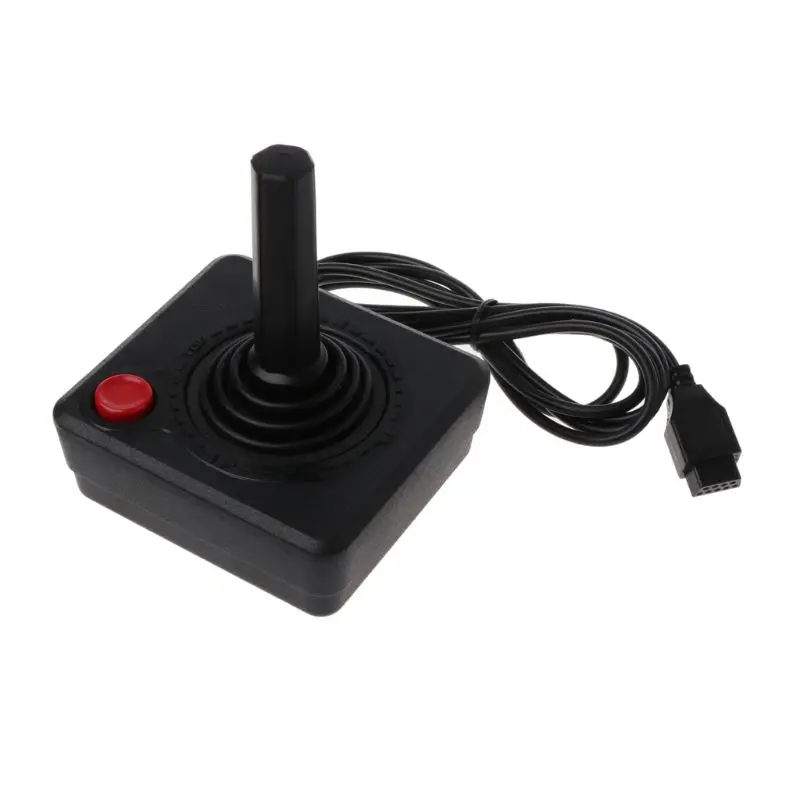 Gaming Joystick Controller with 4-Way Lever and Single Action Button Retro Gamepad for 2600 Game Console Rocker