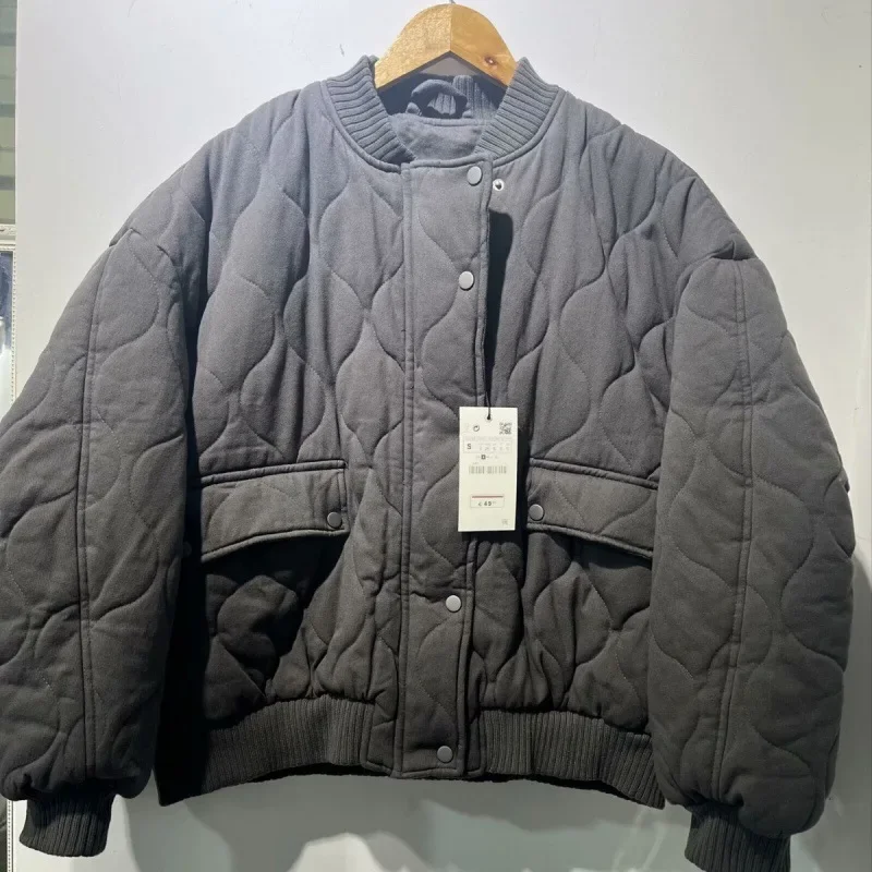 

Women's Autumn and Winter Cotton Clothes Loose Bomber Jacket