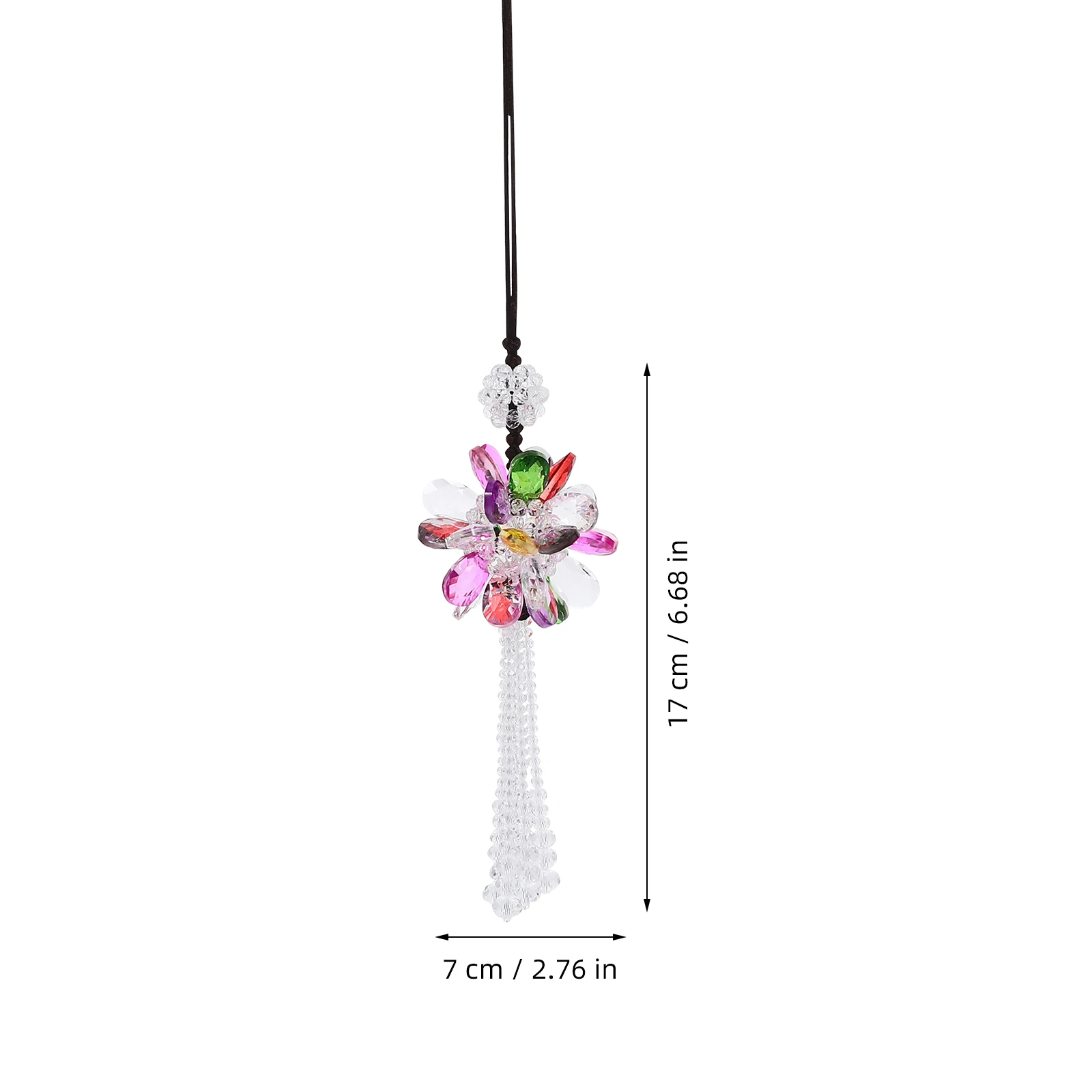 

Crystal Pendant Accessories Automotive Car Mirror Hanging Ornament Rearview Decoration Automobile