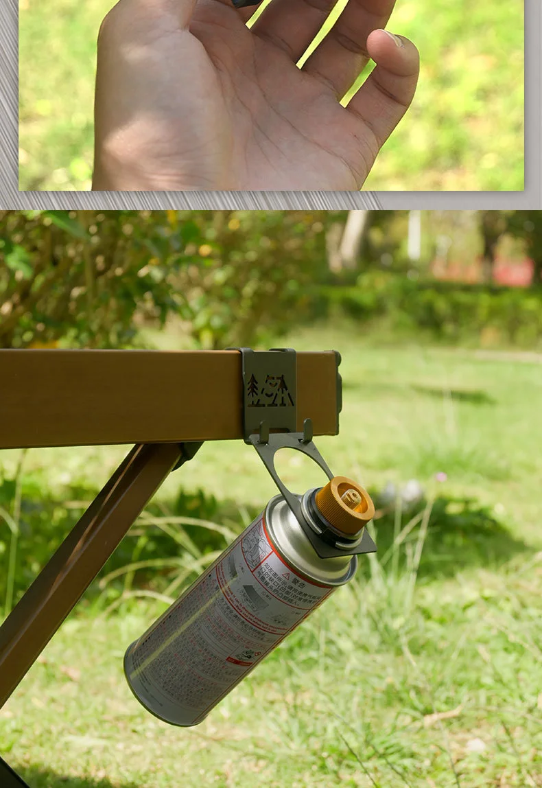 TARKA Hochleistungs-Outdoor-Butangasflaschen-Aufhänger, tragbarer Behälter-Haken für Campingkocher, Reisezubehör – Detail 11