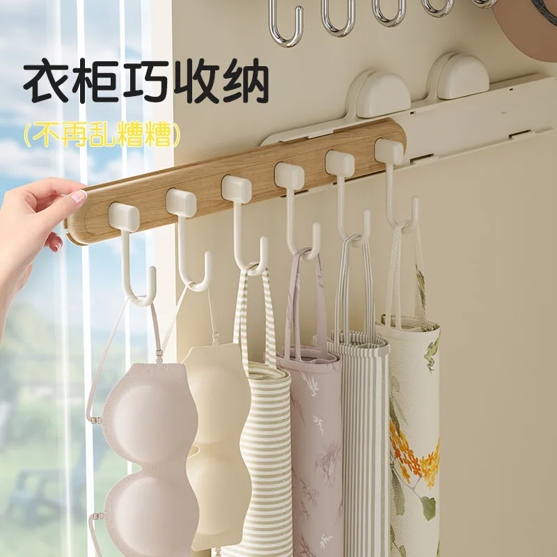:Log Style Telescopic Suction Hook Punch-Free Wall Hanger Bathroom Kitchen Cabinet Hook