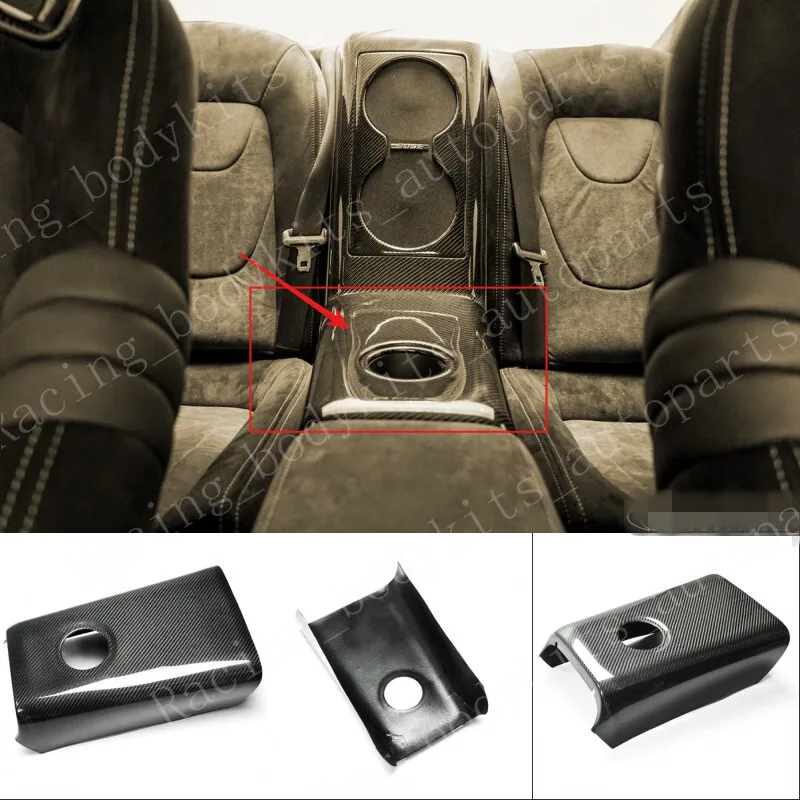 

For Nissan 09-16 GTR R35 Rear Seat Arm Rest Cover (Stick on) Carbon Fiber car BodyKits