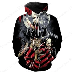 Horror Movie Halloween Killer 3d Print Hoodie Men Women Fashion Hoodies Sweatshirt Boy Coats Women Sweats Tracksuit Pullovers