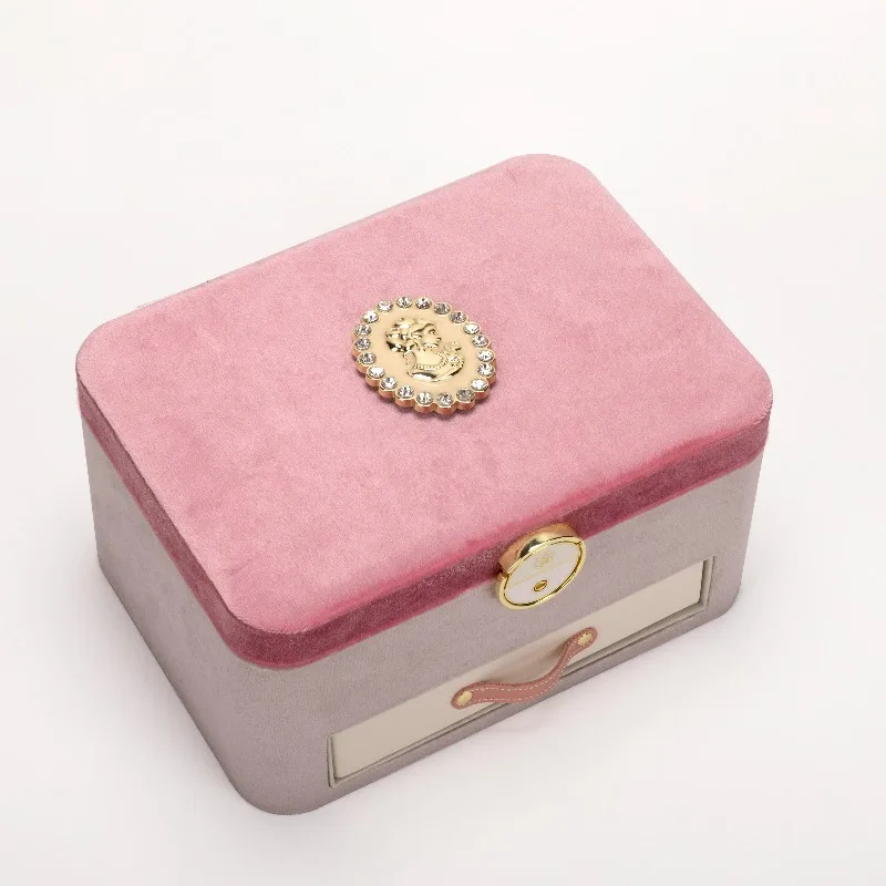 

Fine Velvet Jewelry Box New Jewelry Storage Box Light Luxury Gift Necklace Ring Box