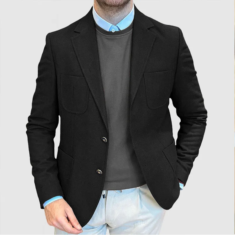 

【Luxury Temperament】American Casual Single West Coat List British Familiar Men's Elegant Urban Suit Jacket