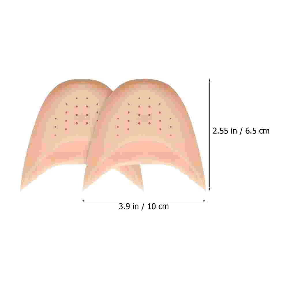 6 Pcs Toe Protector Flexible Protectors Training Front Feet Pointe Shoes Compact Pouch Sebs Wear-resistant Cover