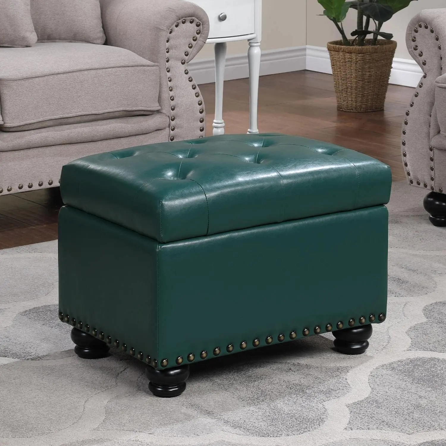 ConceptsDesigns4Comfort 5th Avenue Upholstered Storage Ottoman 24