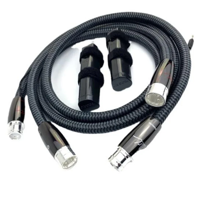 Hi-End Pair AQ WEL 2 XLR to 2 XLR Silver Core Audio Balance XLR Cable Male to Female HiFi  Version