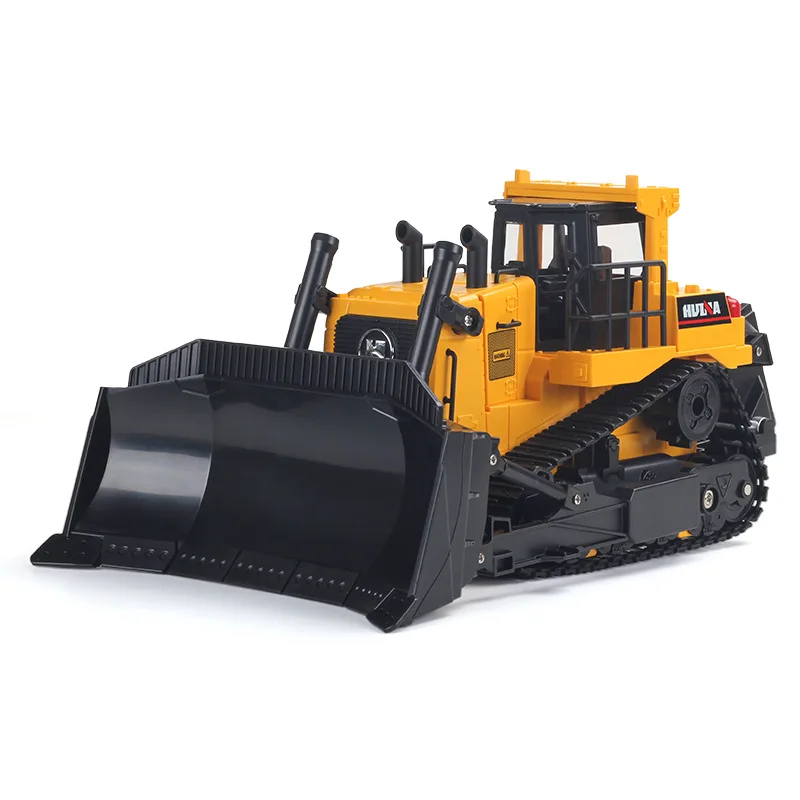 Huina 1554 Eleven Channel 1:16 Remote Control Heavy Bulldozer Engineering Car Electric Model Children's Toys Birthday Gift