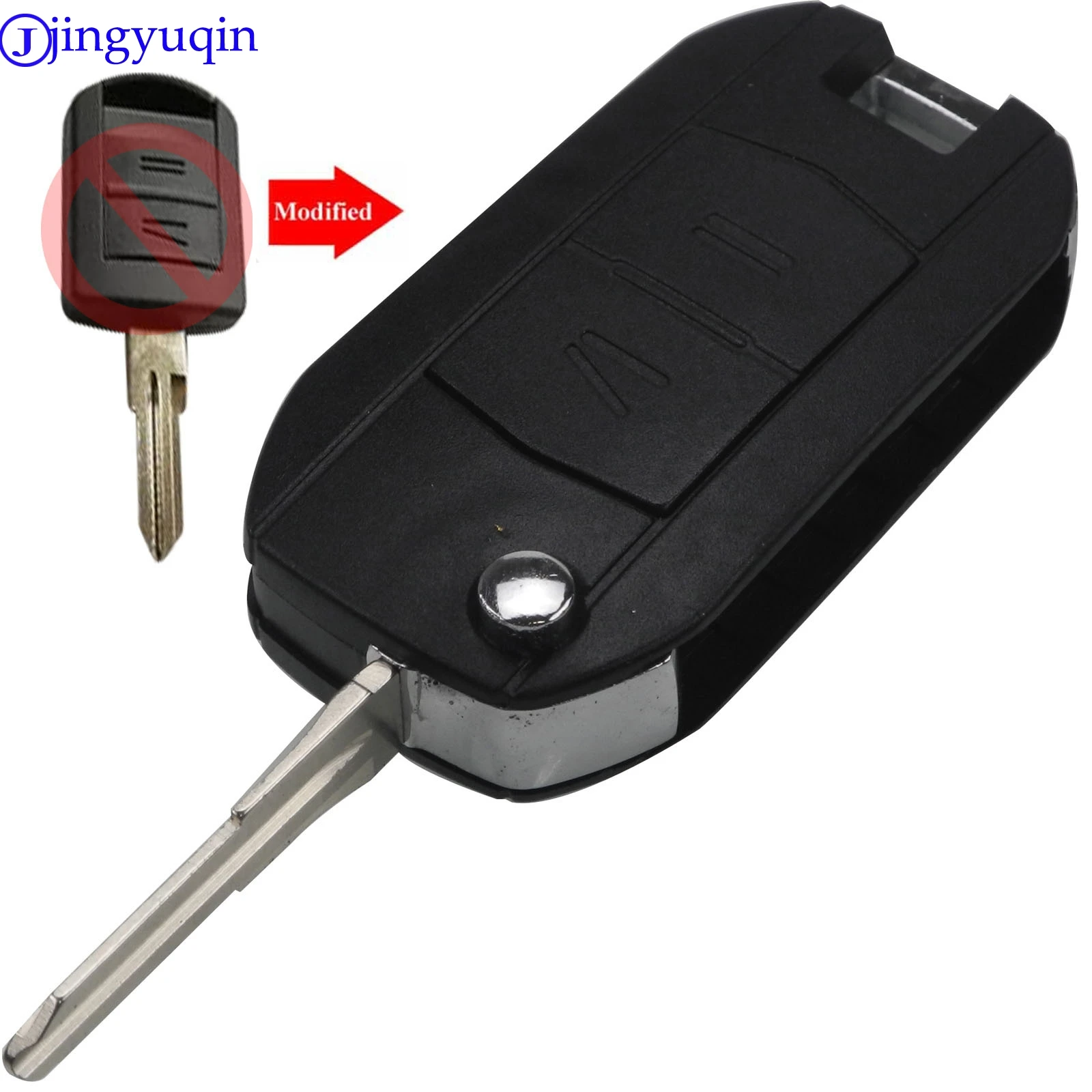 

Модифицированный 2/3 B брелок для автомобильного ключа jingyuqin для Vauxhall Opel Corsa C Combo Tigra Meriva Agila