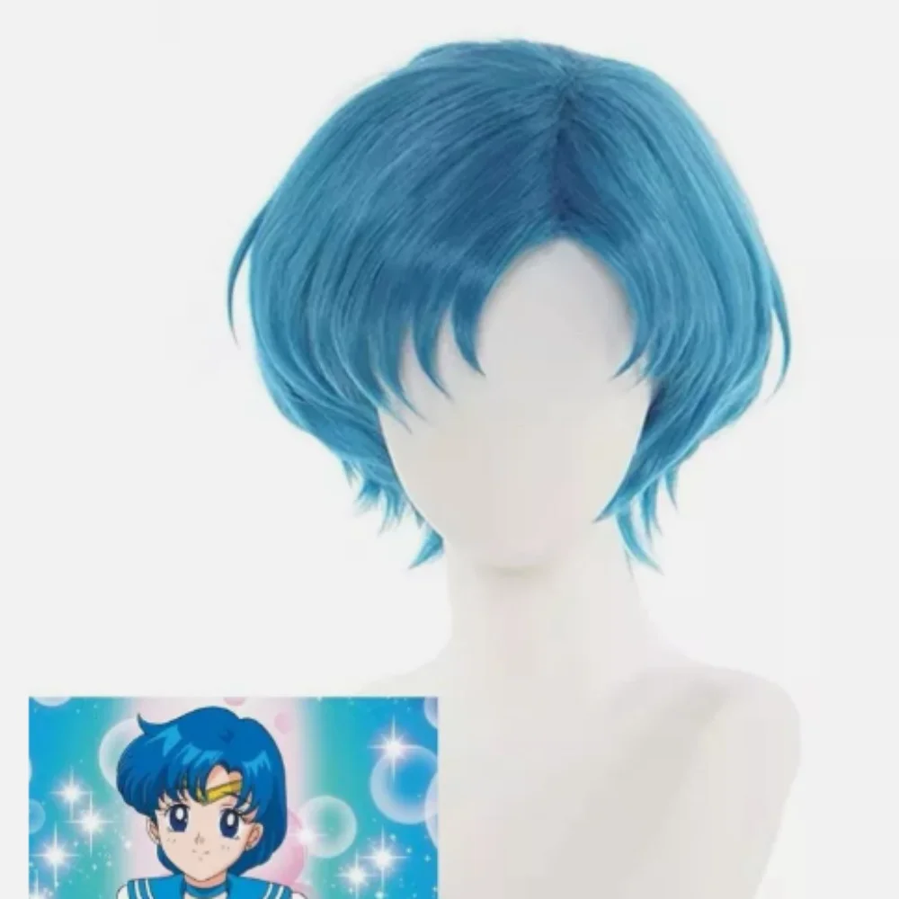 بحار ميركوري ميزونو عامي شعر مستعار تأثيري على غرار قصير أزرق سماوي #2