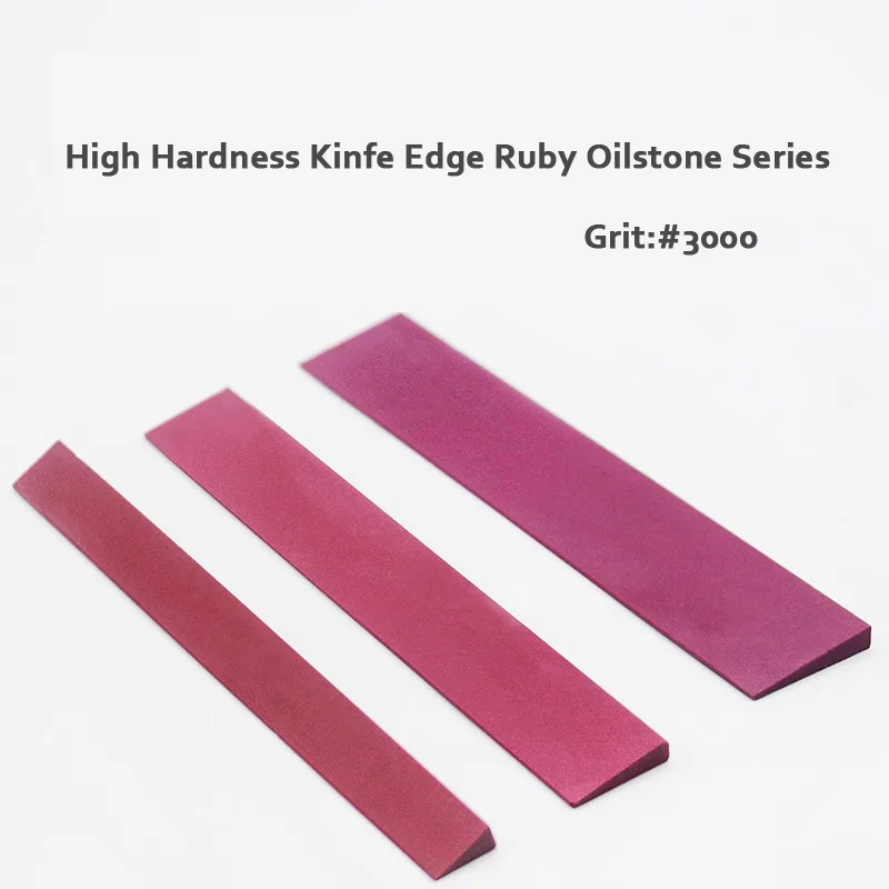 1PCS High hardness Knife Edge Ruby stone #3000 Fine polishing durable Sintered corundum ruby oil stone mold polishing whetstone