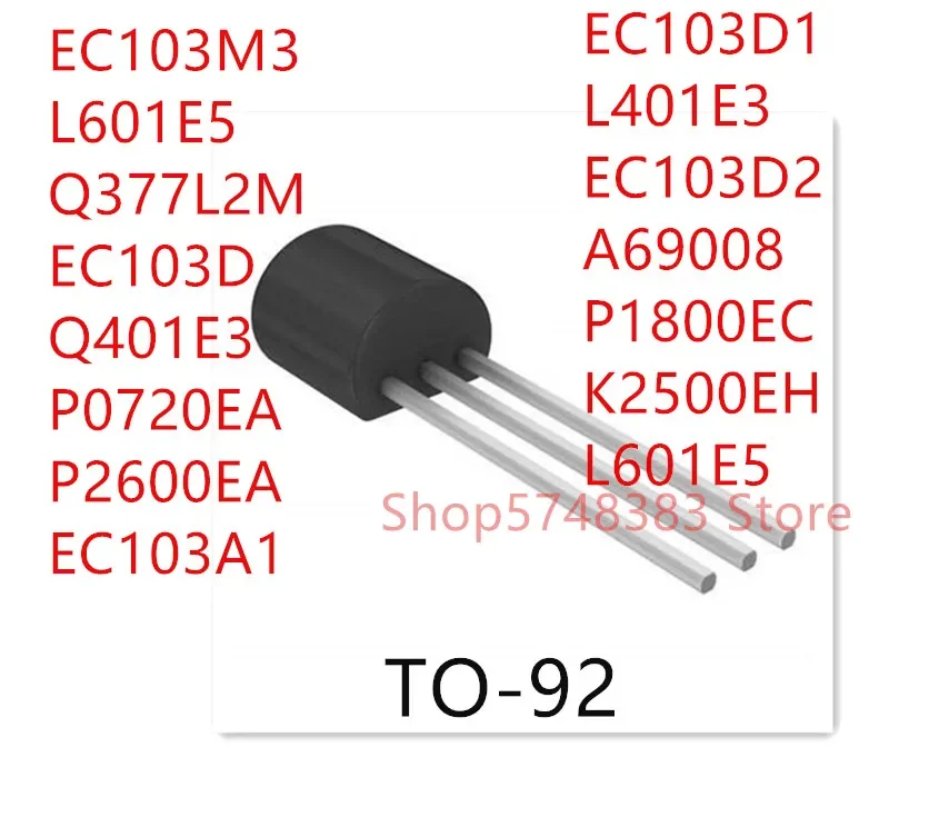 10 قطعة EC103M3 L601E5 Q377L2M EC103D Q401E3 P0720EA P2600EA EC103A1 EC103D1 L401E3 EC103D2 A69008 P1800EC K2500EH L0103ME TO-92 #1