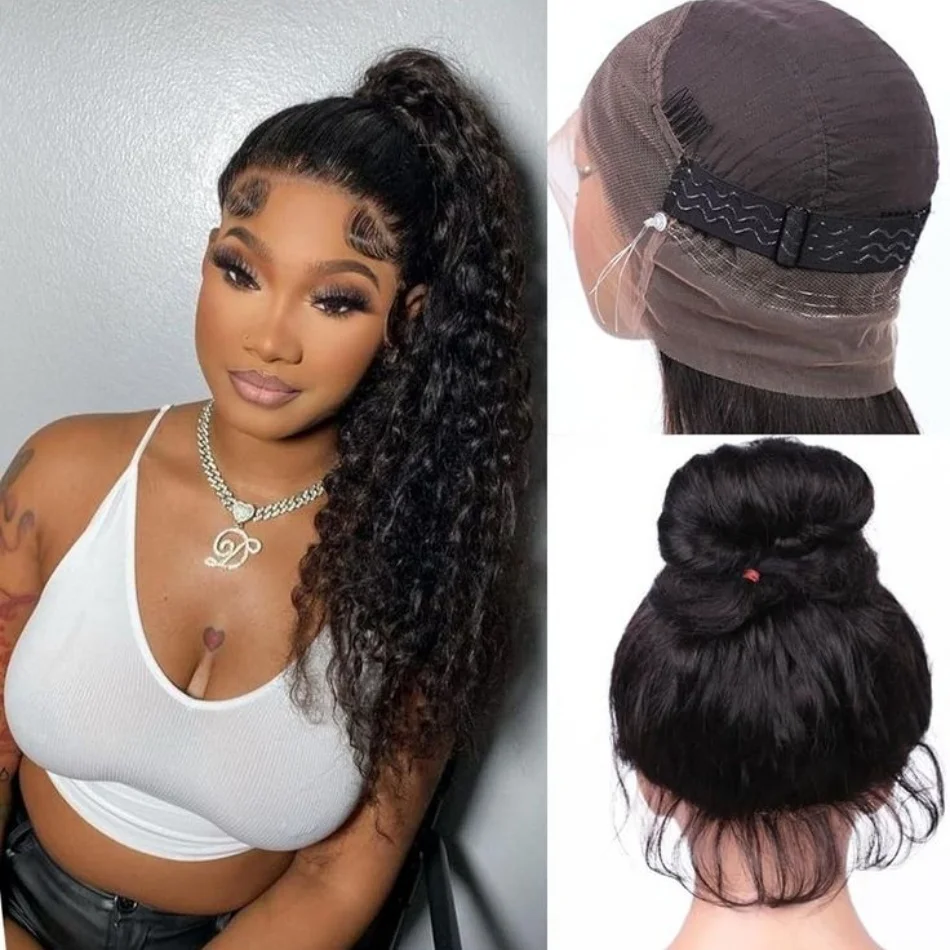 

Парик с кружевной передней частью 13x6 и 13x4, глубокая волна, 360 HD, полностью кружевной, из натуральных кудрявых человеческих волос, предварительно снятая линия роста волос, натуральный цвет, для чернокожих женщин