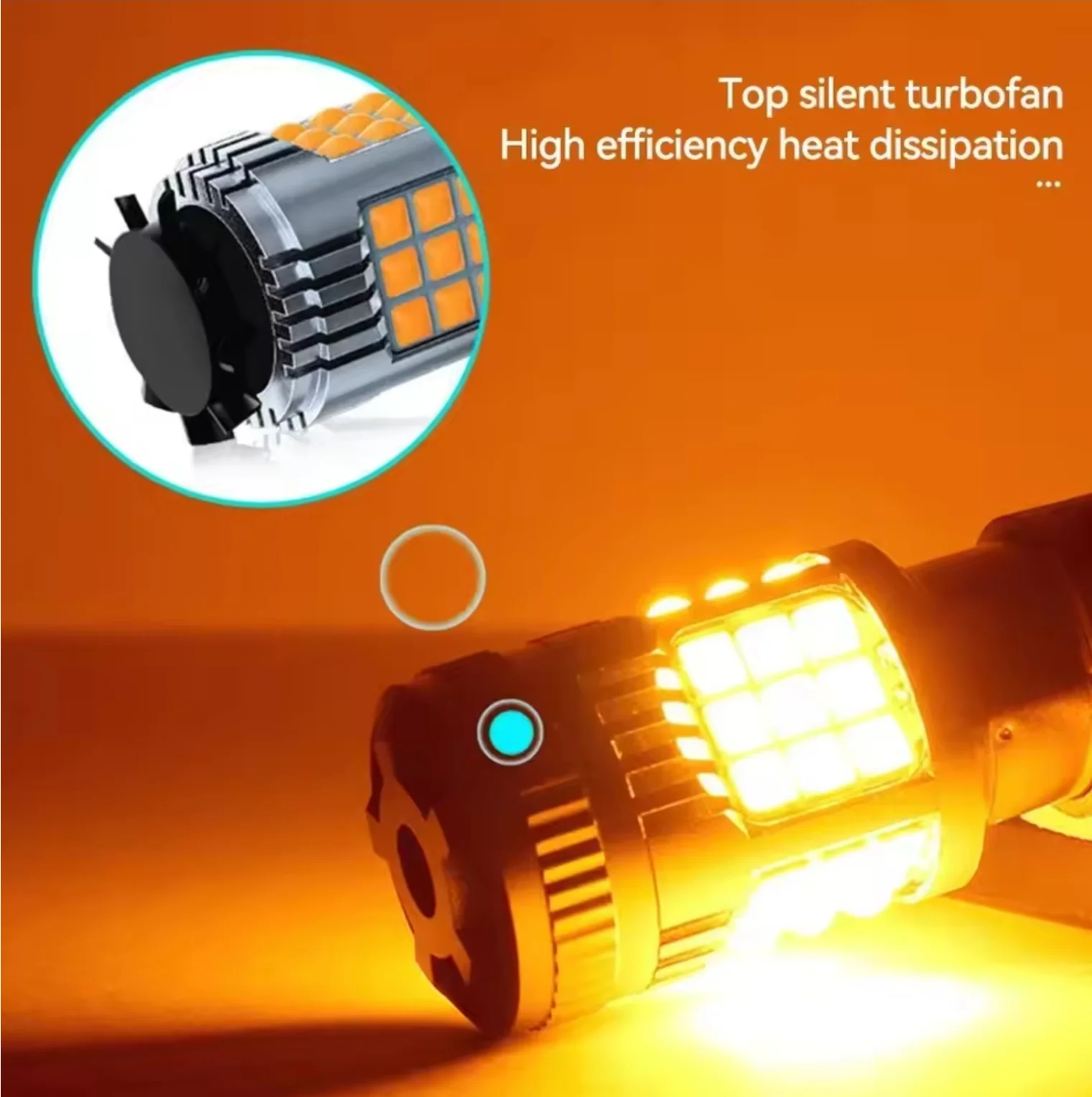 3157 LED Turn Signal Light Bulbs CANBUS Anti Hyper Flash Error Free Amber white red.