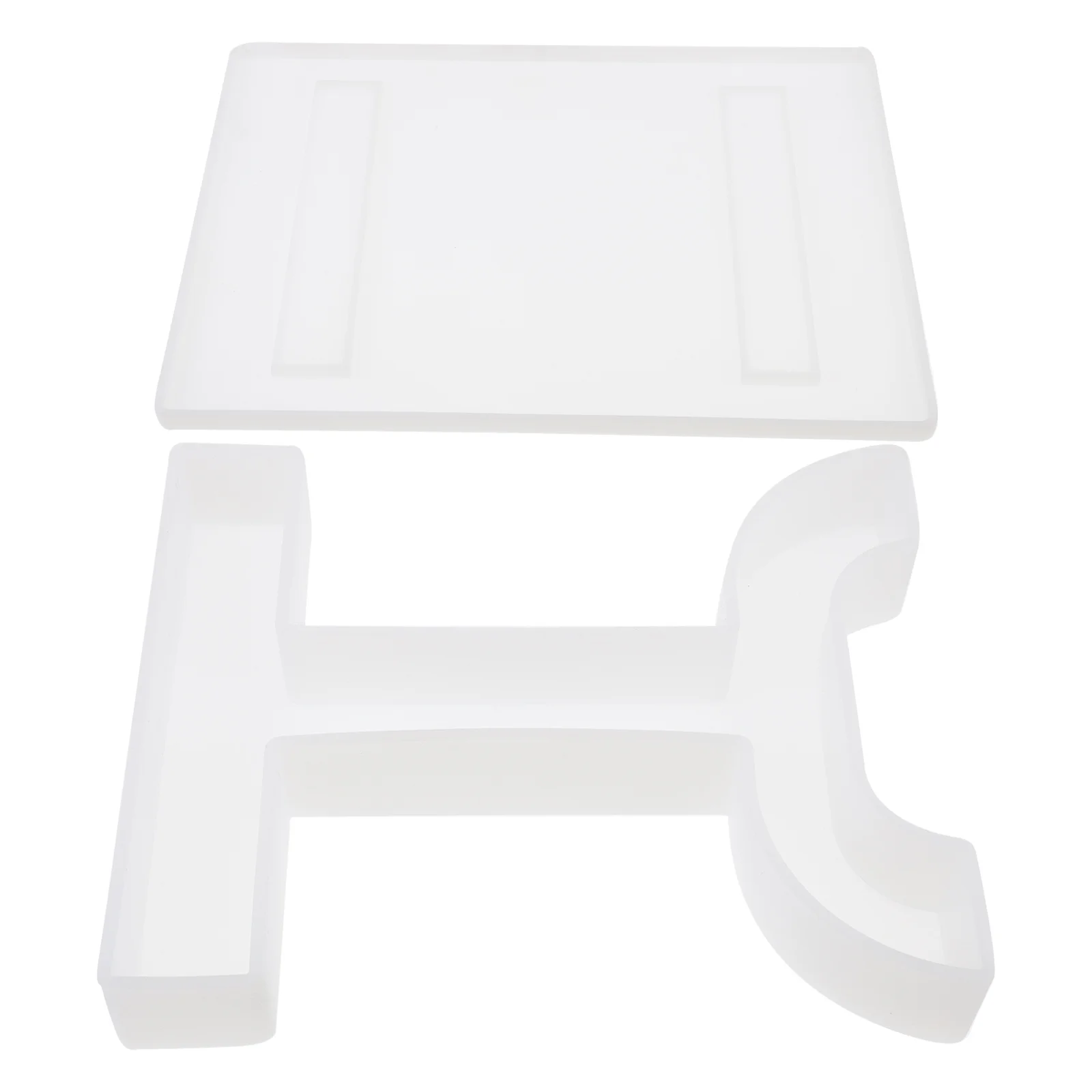 2Pcs Crystal Epoxy Mini Stool Molds Flexible DIY Table Making Mold for Handmade Crafts Desktop Decor Resin Casting Mold