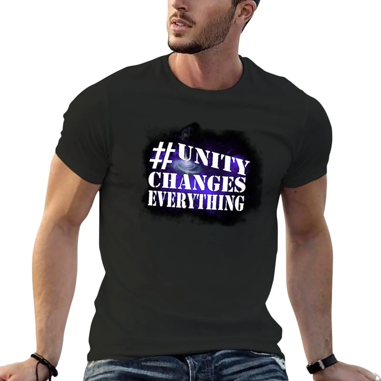 Unity Changes Everything T-Shirt anime t shirts cotton graphic tees vintage anime shirt Men's clothing