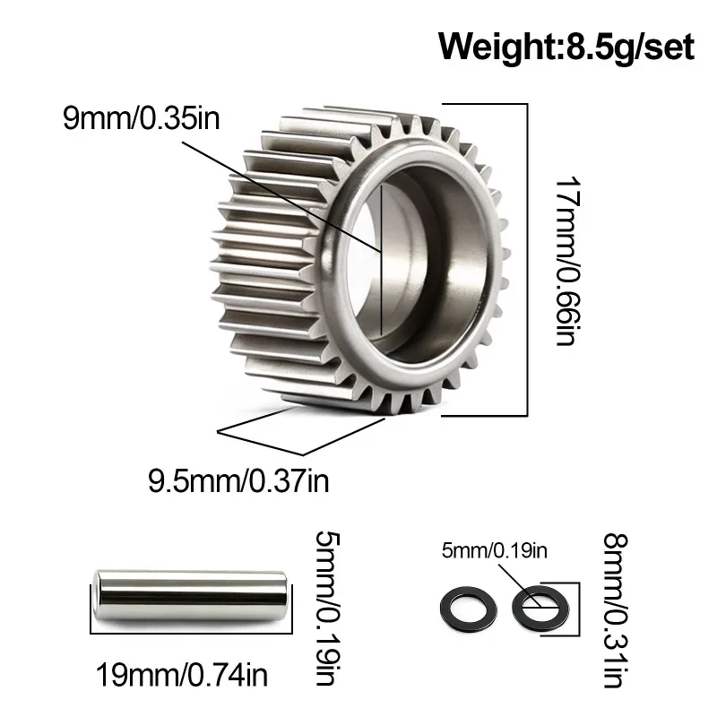 30T 1/10 Gearbox Gear For TRAXXAS Bandit Rad 2 Rustler Slash 2WD Stampede EP Nitro Street SRT #3696 RC Car Upgrade Parts