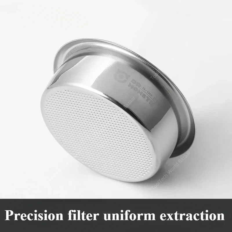 Italian coffee machine precision powder bowl 58mm stainless steel semi-automatic coffee machine extraction filter