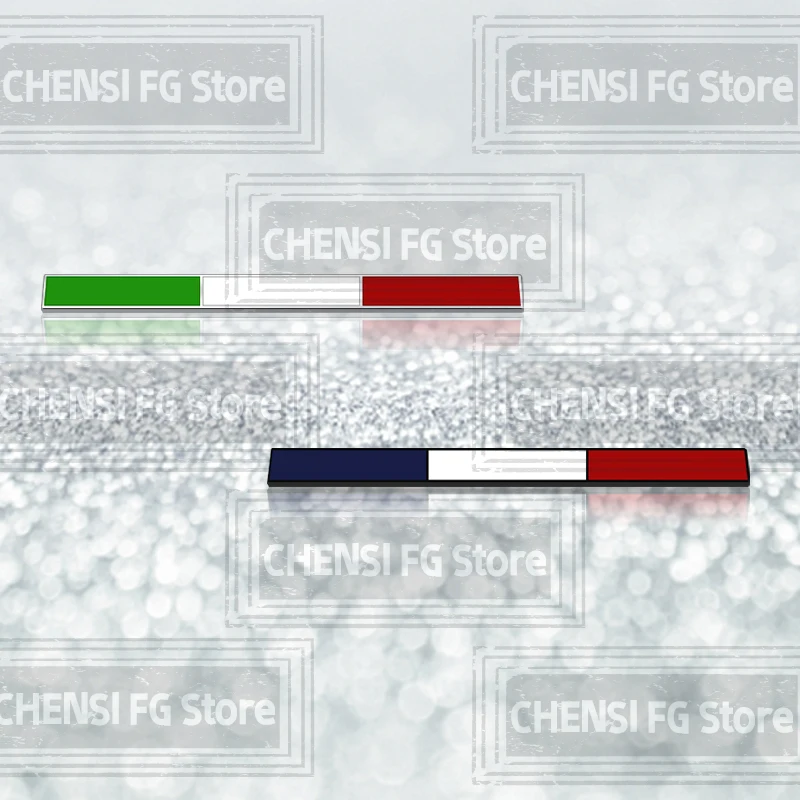 شارة علم ثلاثية الأبعاد من السبائك المعدنية ثلاثية الألوان ، فرنسية ، ألمانية ، إيطالية ، سيارة ، جسم ، جانب ، خلفي ، جذع ، شعار ، دراجة نارية ، ملصق ديكور