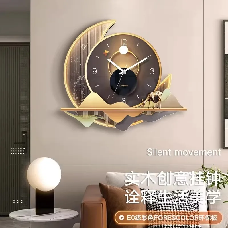 

【2026】Nordic Wall Clocks Living Room Elegant Electronic Silent Wall Clocks Decoration Italian Design Home Decor