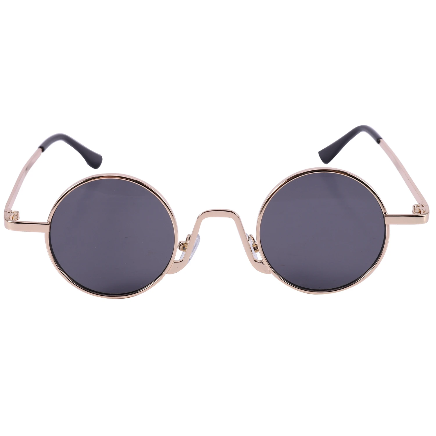 Lunettes de soleil rondes Vintage pour hommes et femmes, Design de marque, de luxe, rétro, Uv400, à la mode, nuances noires et grises